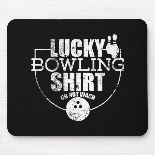 Glückliches Bowling-Fun-Geschenk für Bowlers Mousepad (Vorne)