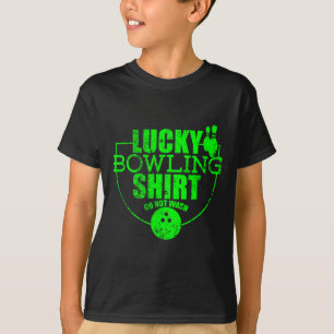 Glückliches Bowling Shirt nicht wecken lustige Zit