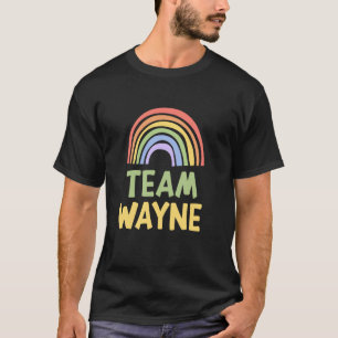 Glückliches Buntes Team Wayne Regenbogen Stolz Grü T-Shirt