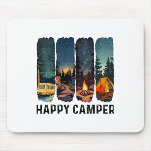 Glückliches Camper-Shirt Wanderabenteuer Sommercam Mousepad