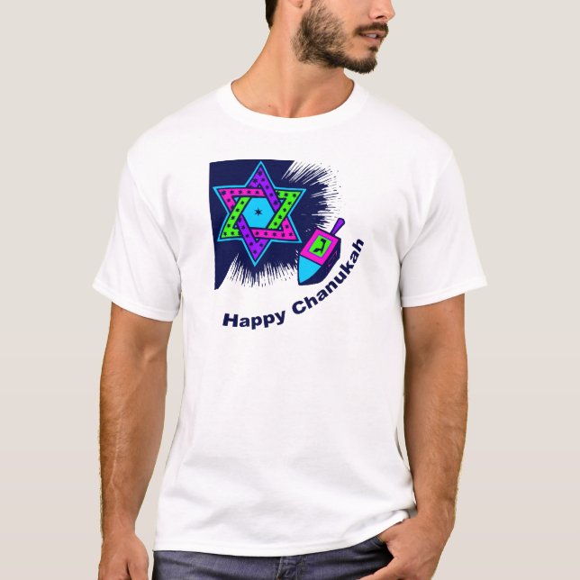 Glückliches Chanukah T-Shirt (Vorderseite)