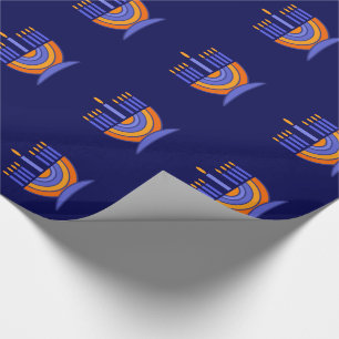 Glückliches Chanukka-/Chanukah Geschenk-Packpapie Geschenkpapier