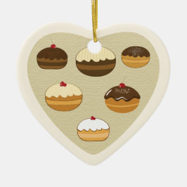 Glückliches Chanukka Keramikornament