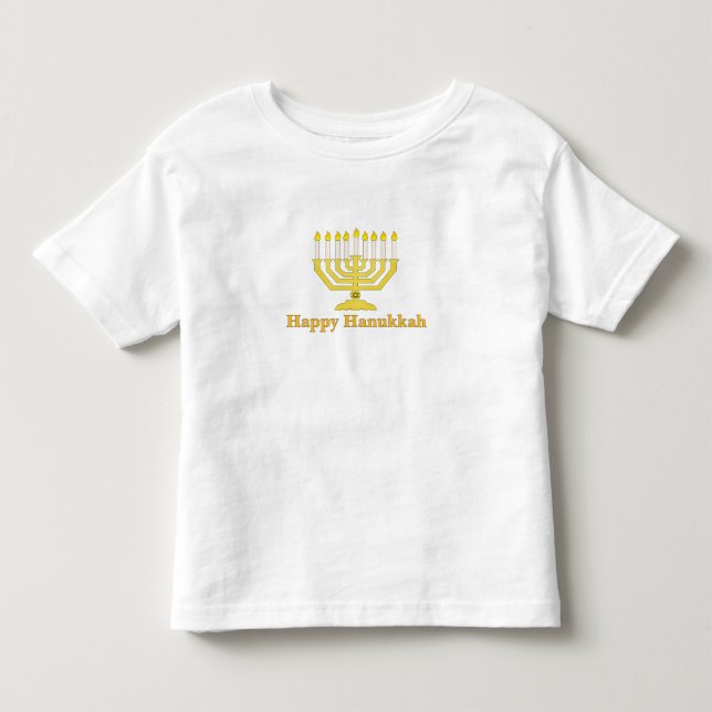Glückliches Chanukka Kleinkind T-shirt (Vorderseite)