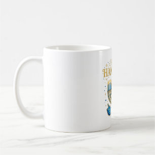 Glückliches Chanukka-Menora-Lichter-Kunst Kaffeetasse