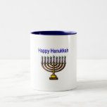 Glückliches Chanukka Zweifarbige Tasse<br><div class="desc">Chanukka-Tasse</div>