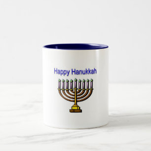 Glückliches Chanukka Zweifarbige Tasse