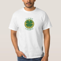 Glückliches Charme-Shirt mit vierblättriges