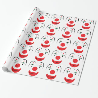 Glückliches Clown-Gesicht Geschenkpapier