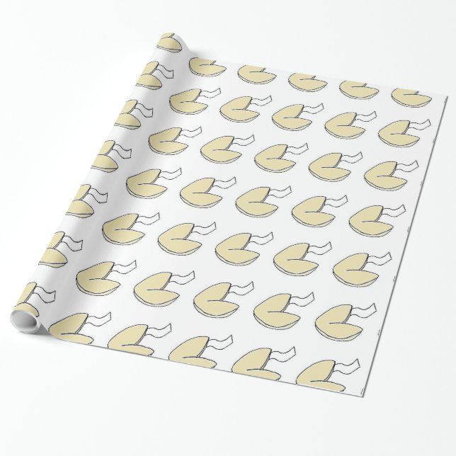 Glückliches Cookie Glückliches chinesisches Lebens Geschenkpapier (Ungerollt)
