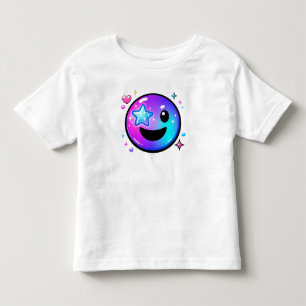 Glückliches Cool-Lächeln-Gesicht Y2K Kinder T-Shir Kleinkind T-shirt