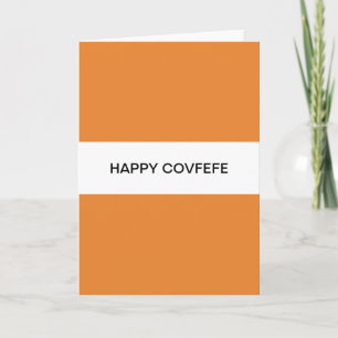 glückliches covfefe feiertagskarte