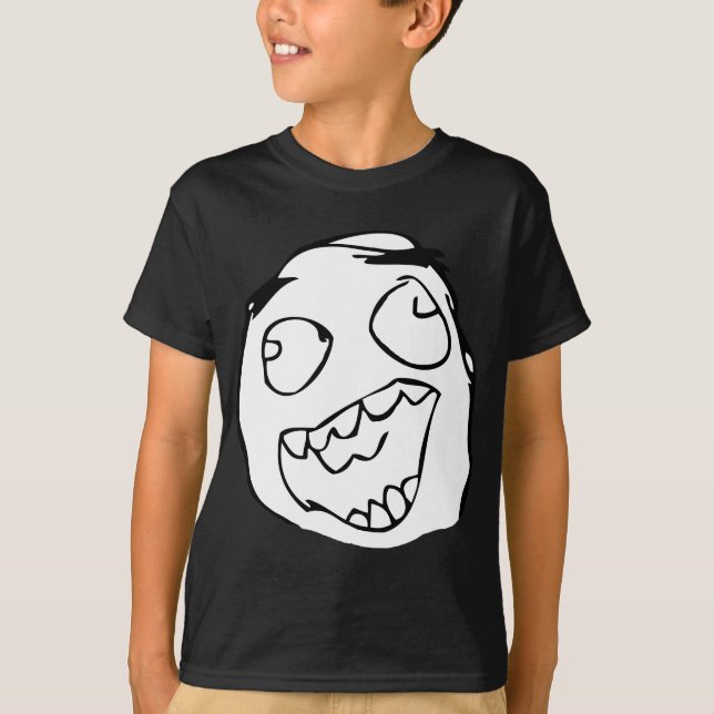 Glückliches derp - meme T-Shirt (Vorderseite)