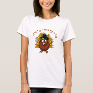 Glückliches die Türkei-TagesErntedank-T-Shirt T-Shirt