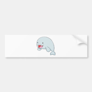 Glückliches Dugong Autoaufkleber