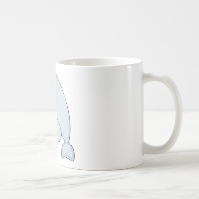 Glückliches Dugong Kaffeetasse (Rechts)