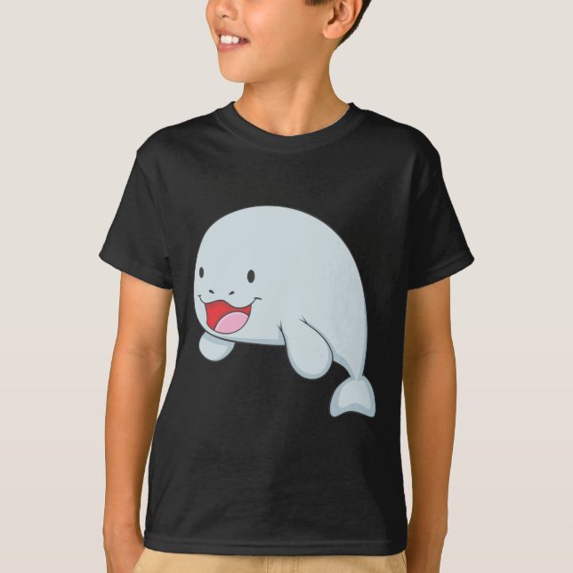 Glückliches Dugong T-Shirt (Vorderseite)