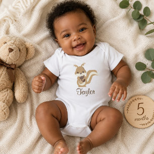 Glückliches Eichhörnchen Baby Strampler