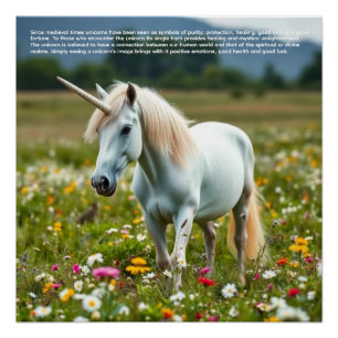 Glückliches Einhorn Poster