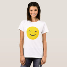 Glückliches Emoji T-Shirt für Frauen