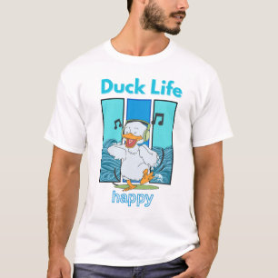 Glückliches Entenleben Lustiges Cartoon-T-Shirt fü T-Shirt