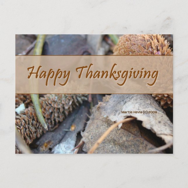 Glückliches Erntedankfest (3) Postkarte (Vorderseite)