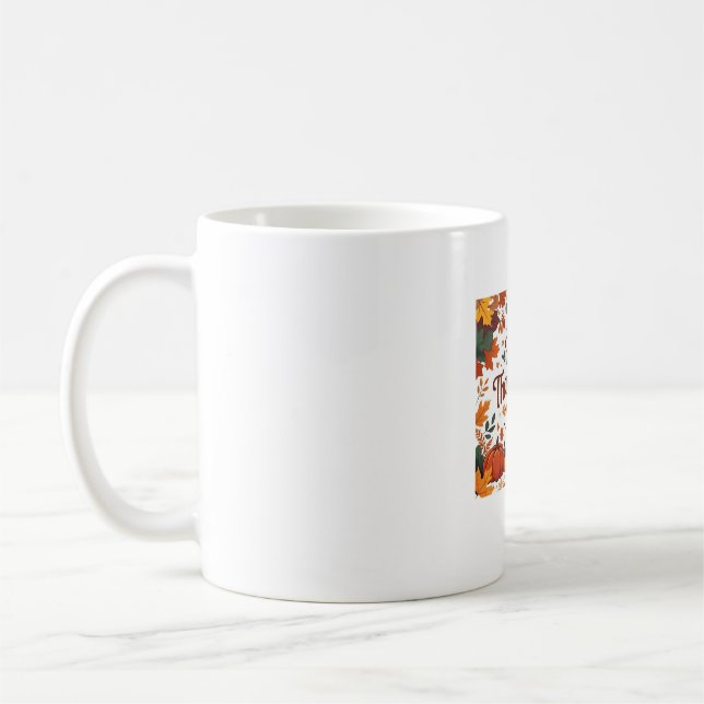 Glückliches Erntedankfest - Herbstpumpen & Herbstl Kaffeetasse (Links)