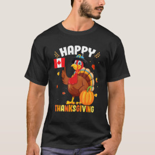 Glückliches Erntedankfest Truthahn Huhn Herbst T-Shirt