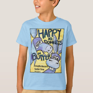 Glückliches Esel T-Shirt, Kinder XS T-Shirt