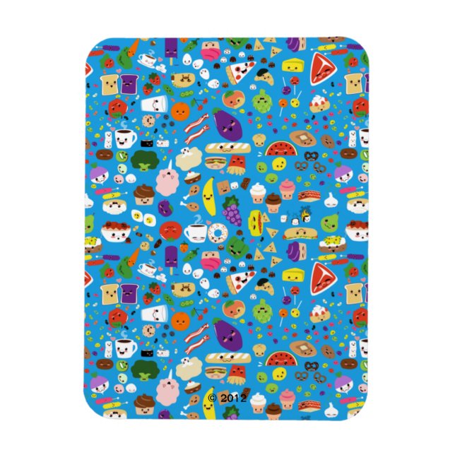 Glückliches Essen Magnet (Vertikal)