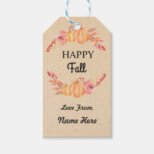 Glückliches Fall-Ernte-Festival-Geschenk Geschenkanhänger
