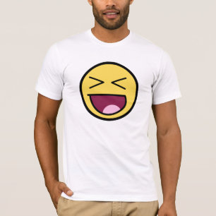 Glückliches fantastisches Gesichts-amerikanischer T-Shirt