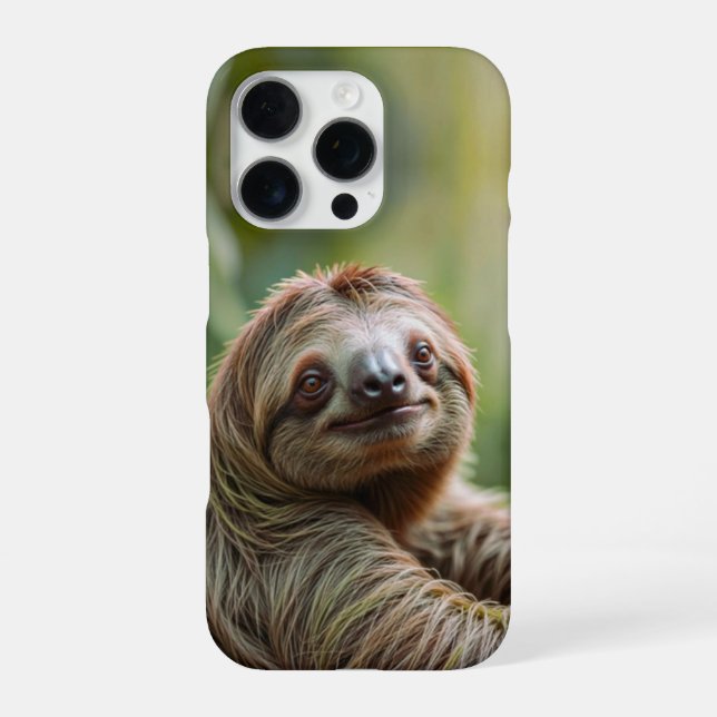 Glückliches Faultier  iPhone 16 Pro Hülle (Rückseite)