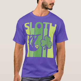 Glückliches Faultier St. Patrick's Day Irischer Vi T-Shirt