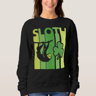 Glückliches Faultier St. Patrick's Day Irisches Vi Sweatshirt