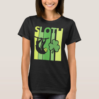 Glückliches Faultier St. Patrick's Day Irisches Vi T-Shirt