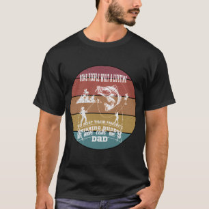 Glückliches Fischen Dreifacher Fang T-Shirt