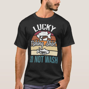 Glückliches Fischen Nicht Waschen Scherz Vintage F T-Shirt