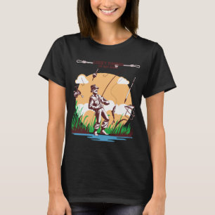 Glückliches Fischen Nicht Waschen T-Shirt