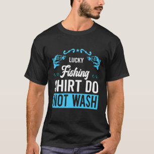 Glückliches Fischen Nicht waschen Vertikal jiggen T-Shirt