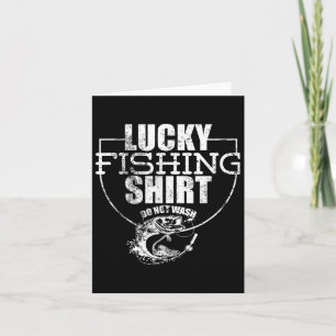 Glückliches Fischen Shirt kein Wash Funny Zitat fü Karte