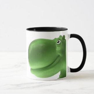 Glückliches Flusspferd-Grün Tasse