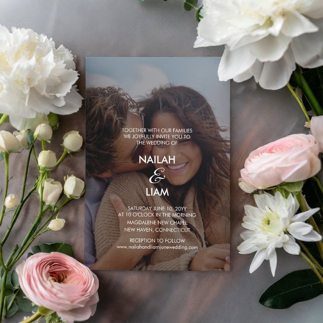 Glückliches Foto Hochzeit Einladung (Von Creator hochgeladen)