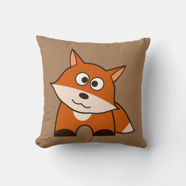 Glückliches Fox-Kissen Kissen (Vorderseite)