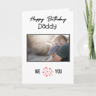 GLÜCKLICHES GEBURTSTAGES DADDY CARD CUSTOM FOTO UN KARTE