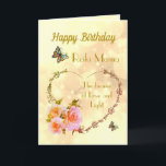 Glückliches Geburtstags-Reiki-Mama-Design Karte<br><div class="desc">Große Glückliche Geburtstags Reiki Mama Design Grußkarte.</div>