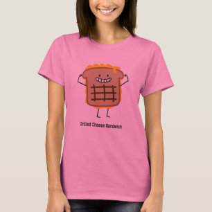 Glückliches gegrilltes Käse-Sandwich T-Shirt