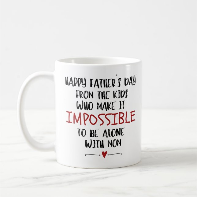 Glückliches Geschenk des Vaters Kaffeetasse (Links)