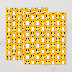 Glückliches Gesicht Bastelpapier, Smiley Glücklich