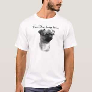 Glückliches Gesicht Brüssels Griffon T-Shirt